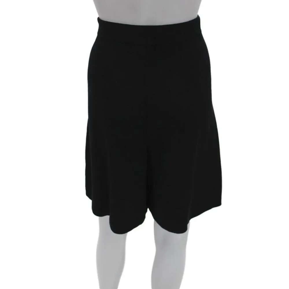 St. John Basics Unisex Black Polyester Shorts Size 12